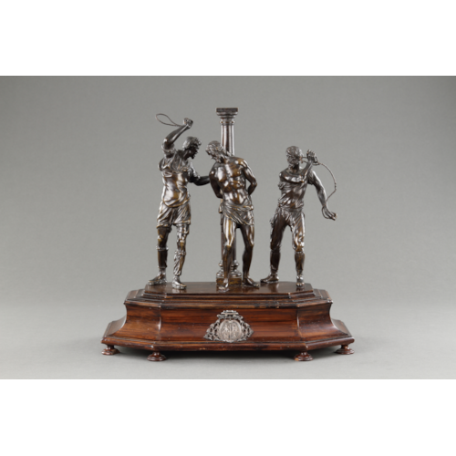 A Fine Sculpture Depicting the Flagellation of Christ